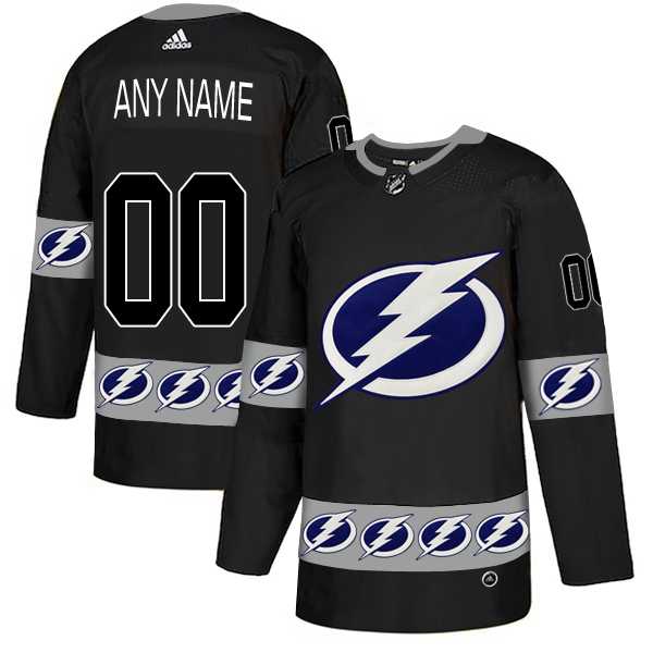Customized Men's Tampa Bay Lightning Black Team Logos Fashion Adidas Jersey,We sell and wholesale Customized Men's Tampa Bay Lightning Black Team Logos Fashion Adidas Jersey on line form chian!